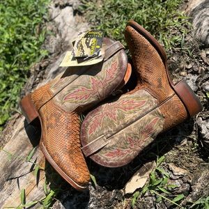 Men's Dan Post Dry Gulch Python Boots Handcrafted Tan